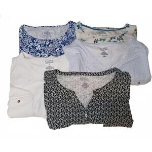 Croft & Barrow Women's Mixed Patterned Blouse Bundle Size 3X